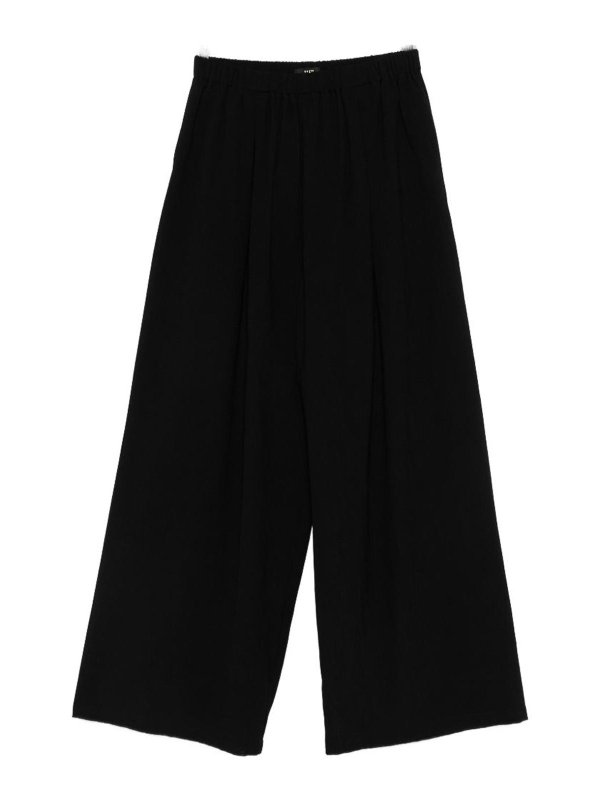 ELEH: casual trousers - Long Trousers In Black
