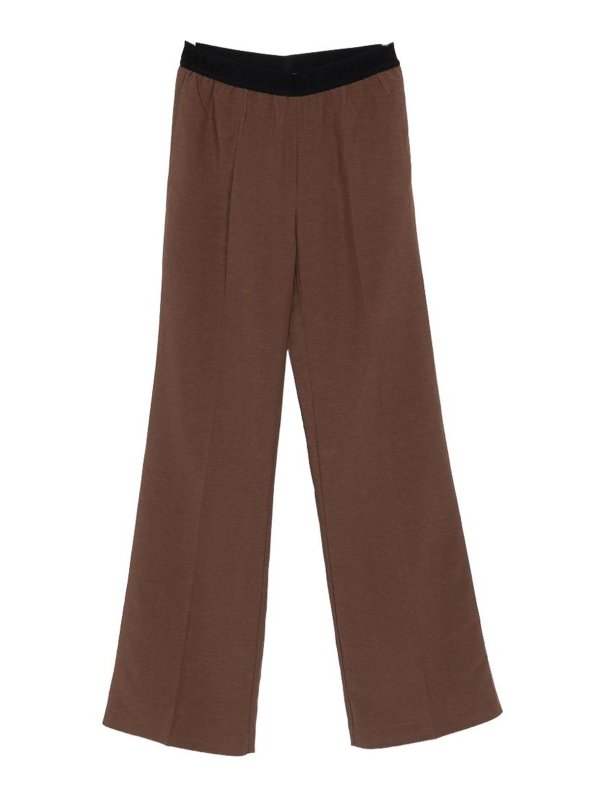 ERMANNO FIRENZE: flared jeans - Flared Trousers In Brown