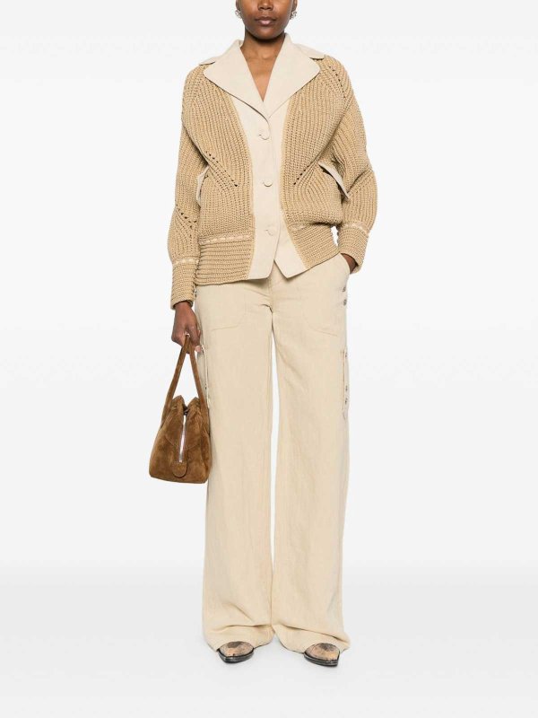 ERMANNO SCERVINO buy online Soft Jeans In Beige Linen And Cotton