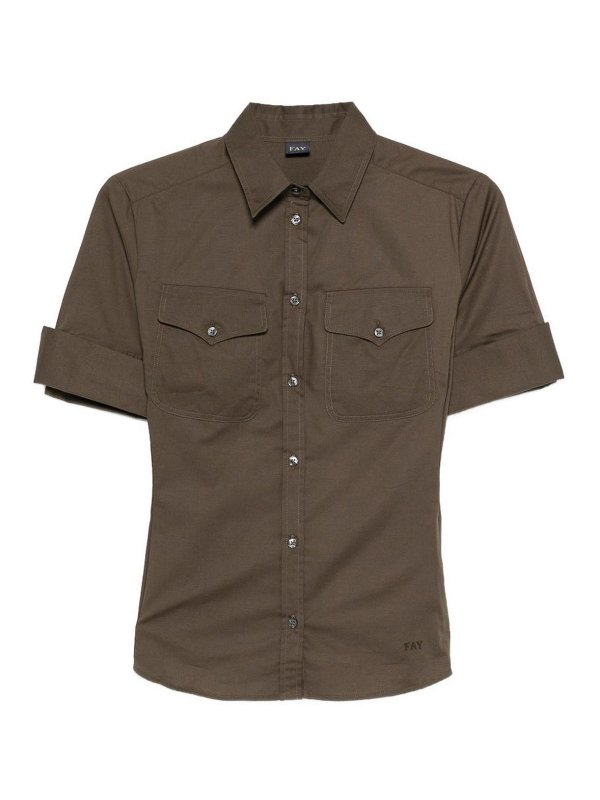 FAY: Chemises - Chemise - Vert