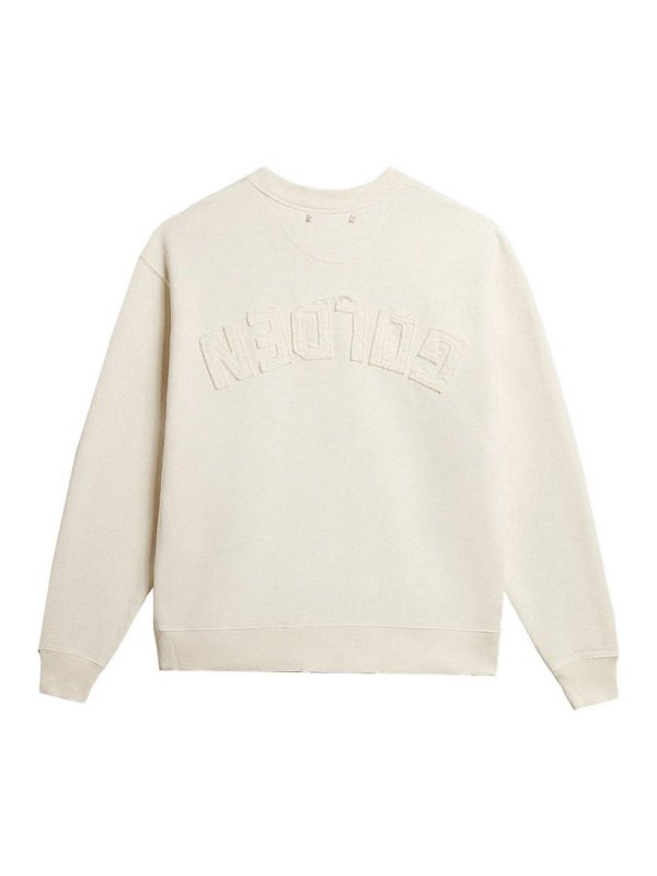 GOLDEN GOOSE: Pull col rond online - Pull Col Rond - Blanc