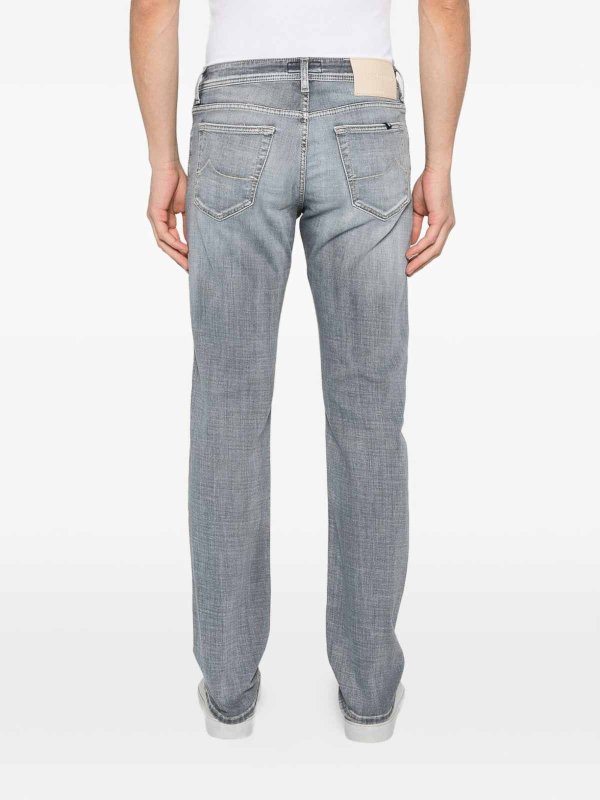 JACOB COHEN buy online Light Grey Five-Pocket Button Jeans