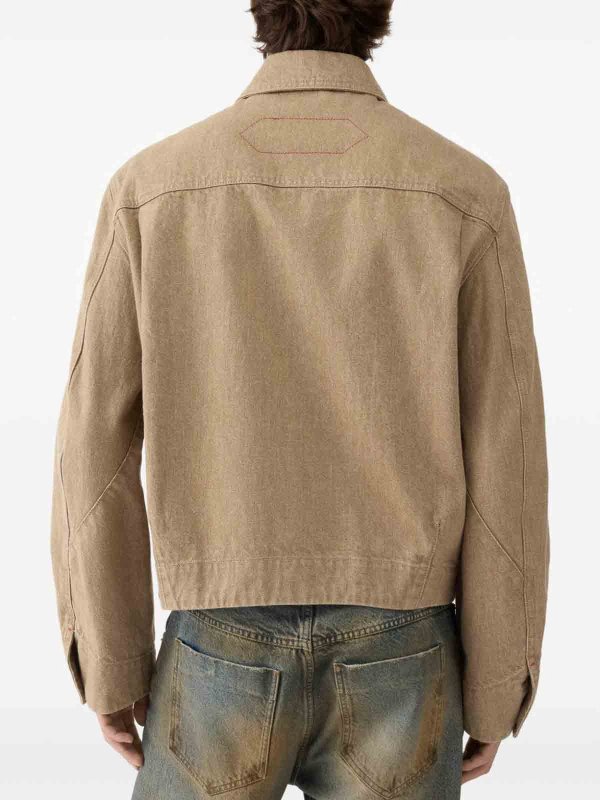 The Best Shops JACQUEMUS: Vestes en denim - Veste En Jean - Beige