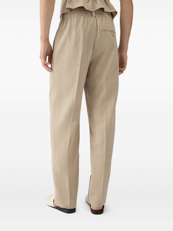 JACQUEMUS: Pantalons casual online - Pantalons Décontractés - Beige