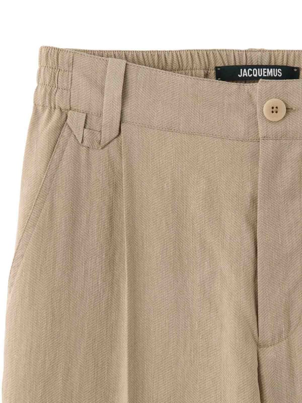 The Best Shops JACQUEMUS: Pantalons casual - Pantalons Décontractés - Beige