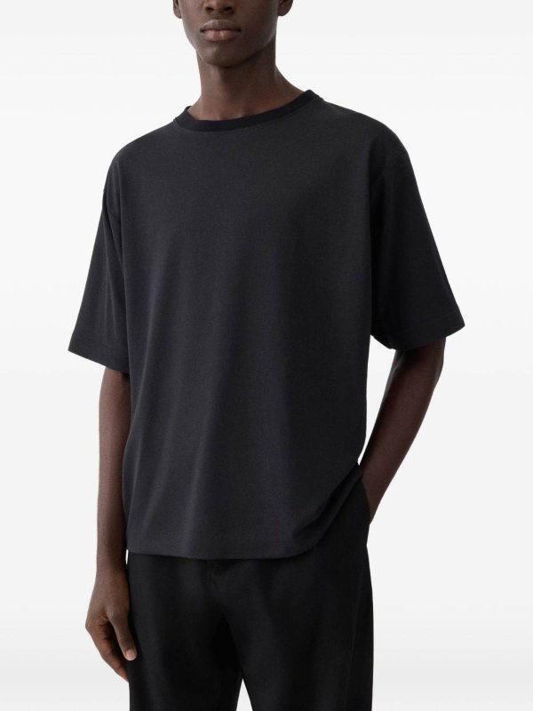 The Best Shops JACQUEMUS: t-shirts - T-Shirt In Black Crew Neck
