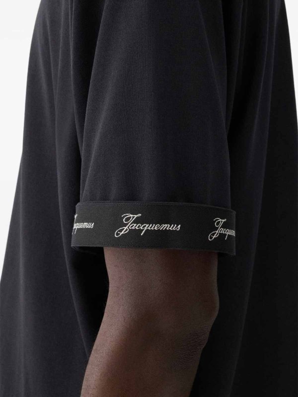 T-Shirt In Black Crew Neck Replica 
online: JACQUEMUS