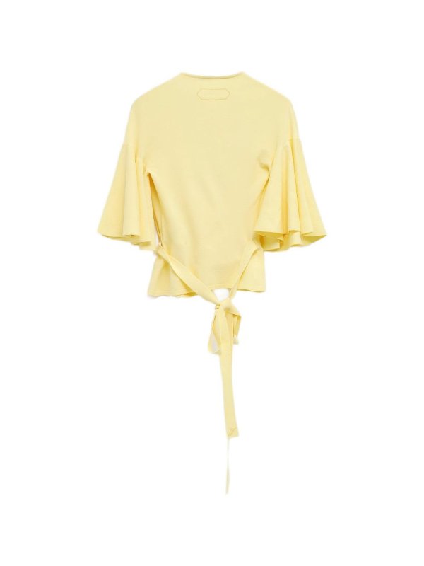 JACQUEMUS: Strickpullover mit Rundhalsausschnitt online - Rundhalspullover - Gelb