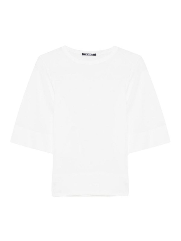 JACQUEMUS: Pull col rond - Pull Col Rond - Blanc