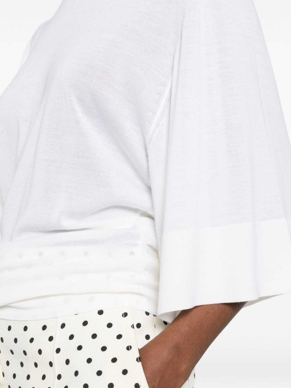 JACQUEMUS: Pull col rond online - Pull Col Rond - Blanc