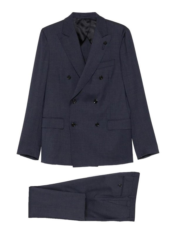 LARDINI: カジュアルスーツ - カジュアルスーツ - ブルー