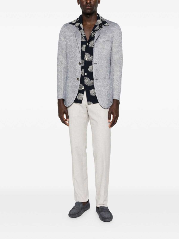 LARDINI buy online Light Blue Single-Breasted Blazer