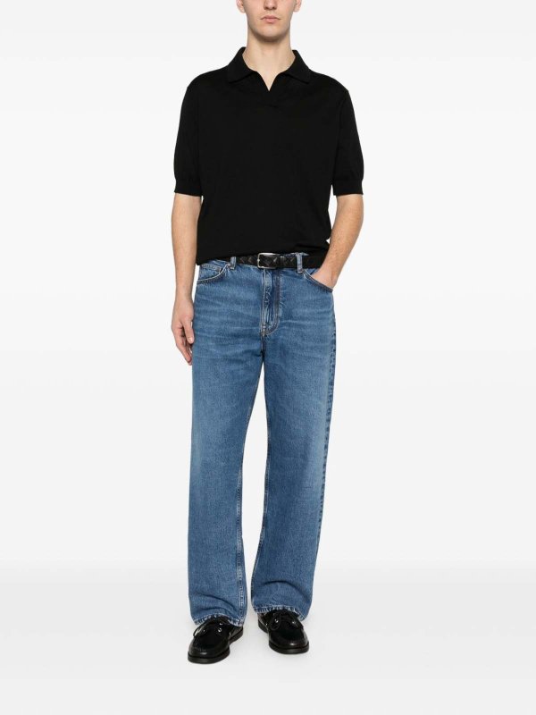 The Best Shops LARDINI: polo shirts - Black Cotton Polo