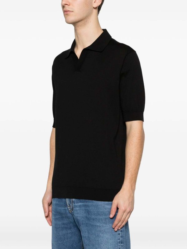 Black Cotton Polo Replica 
online: LARDINI