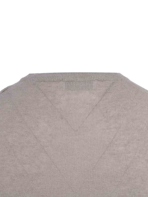 Beige Cotton Crew Neck Short Sleeve T-Shirt Replica 
online: LARDINI