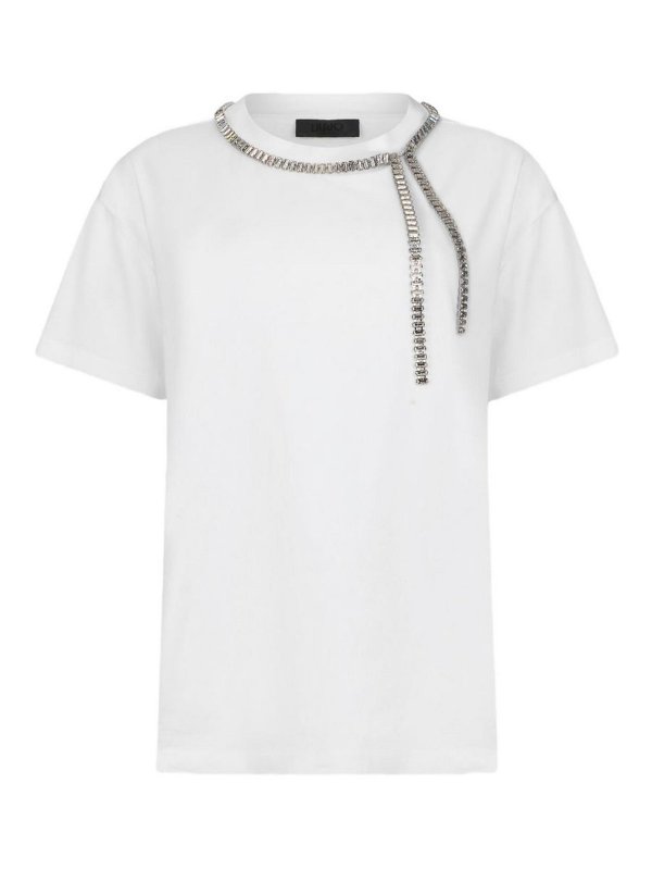 Liu Jo: T-shirts - T-Shirt - Blanc