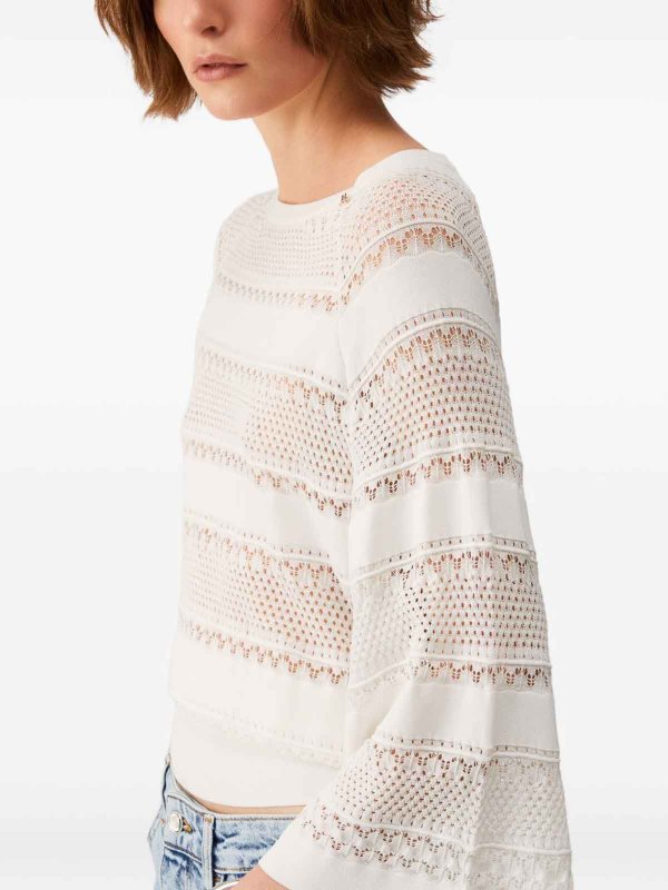 Liu Jo: Pull col rond online - Pull Col Rond - Blanc
