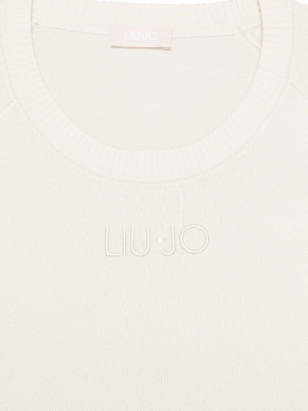 The Best Shops Liu Jo: Pull col rond - Pull Col Rond - Blanc