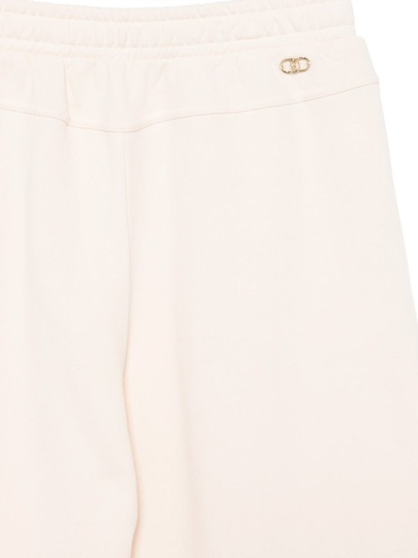 The Best Shops Liu Jo: casual trousers - Light Beige Wide-Leg Trousers