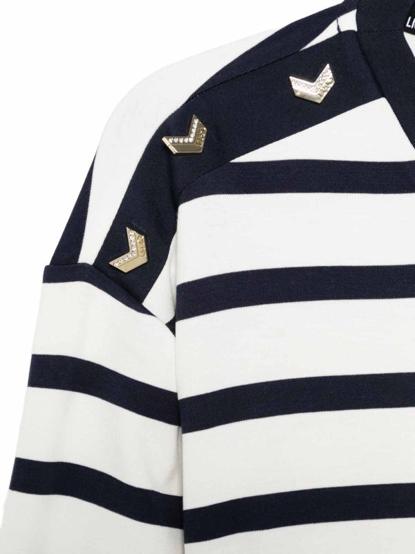 The Best Shops Liu Jo: Pull col rond - Pull Col Rond - Blanc