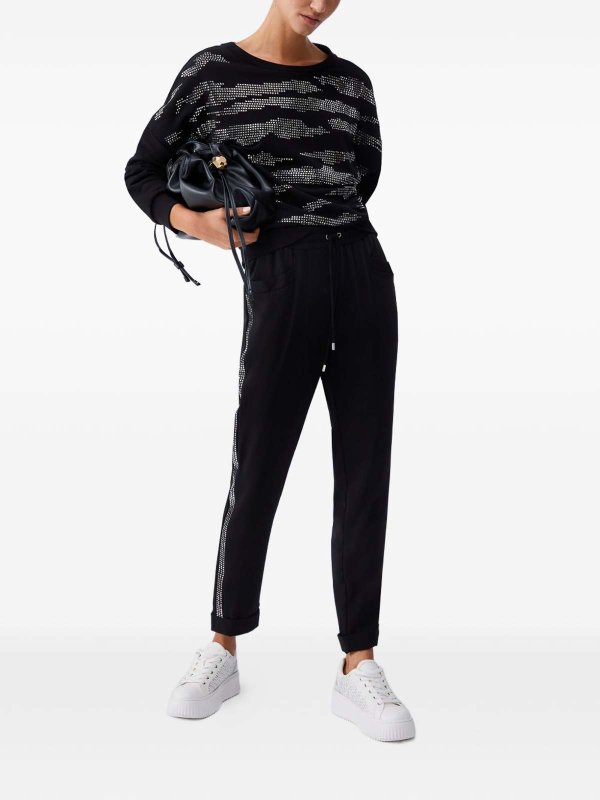 Liu Jo: Felpe e maglie online - Felpa Girocollo Di Colore Nero