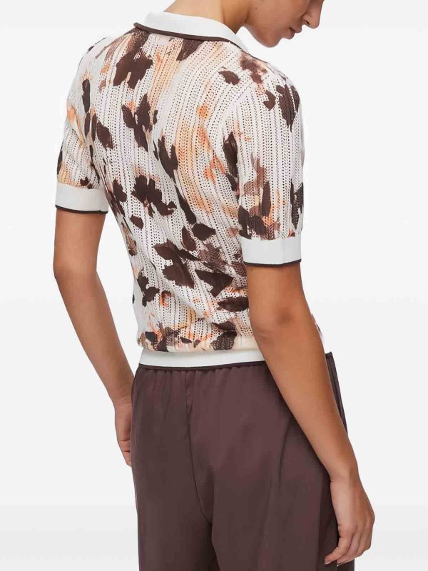 Liu Jo: t-shirt online - T-shirt scollo a V multicolor