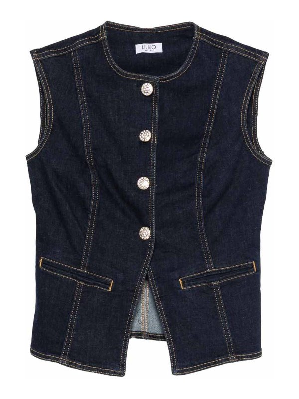 Liu Jo: Chalecos - Chaleco - Azul
