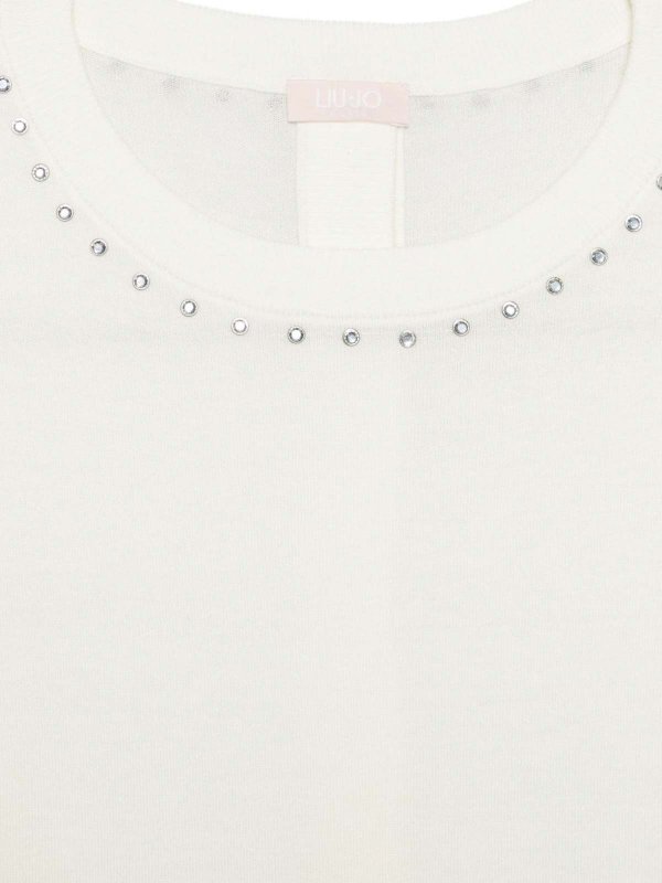 The Best Shops Liu Jo: Pull col rond - Pull Col Rond - Blanc