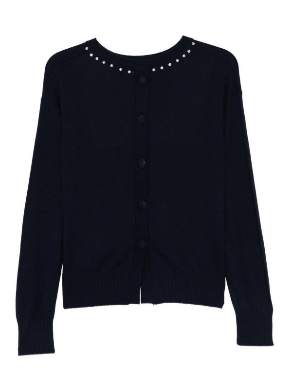 Liu Jo: Strickpullover mit Rundhalsausschnitt online - Rundhalspullover - Blau