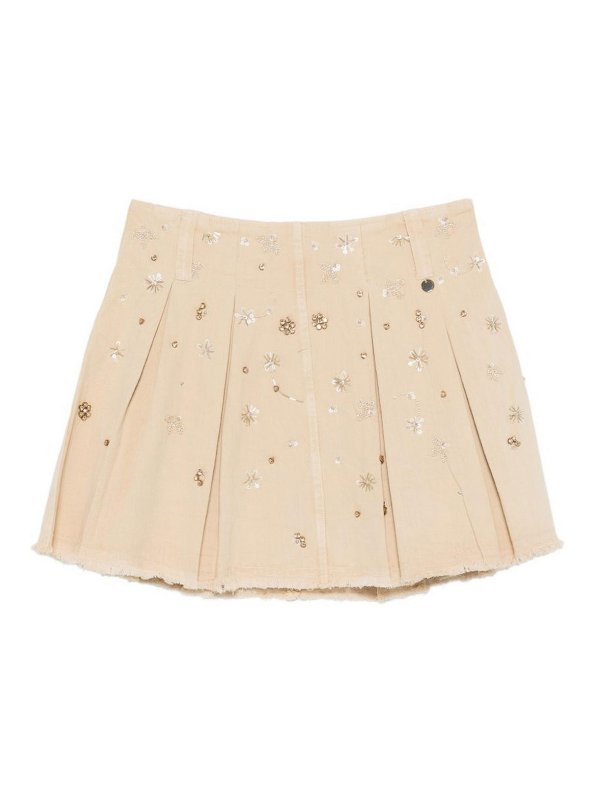 Liu Jo: Jupes midi et au genou - Jupe Midi - Beige