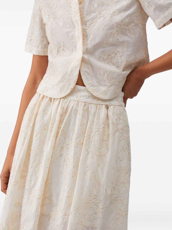 Liu Jo: Knielange und Midi Röcke online - Midirock - Beige