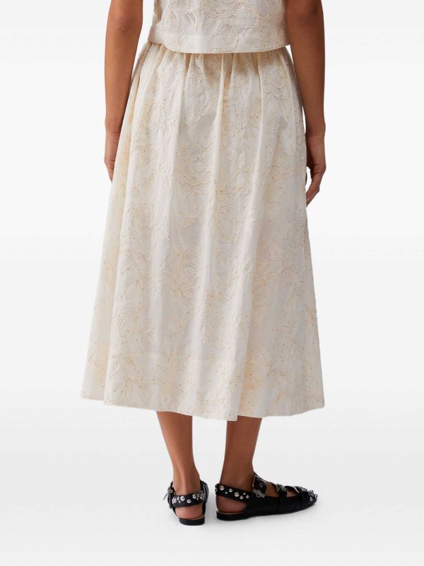 The Best Shops Liu Jo: Knielange und Midi Röcke - Midirock - Beige