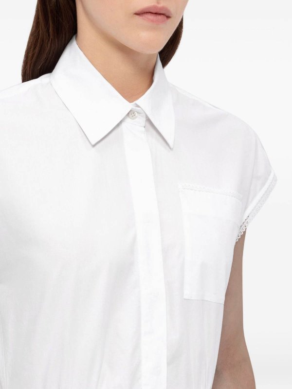 The Best Shops m.s.g.m.: Robe longueur genou - Robe Au Genou - Blanc