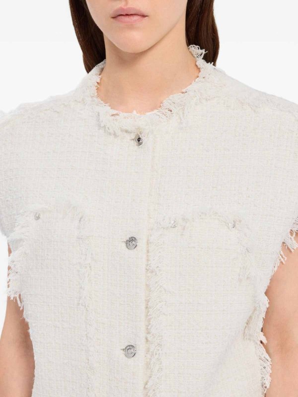 m.s.g.m.: Gilets tricot online - Gilet - Blanc