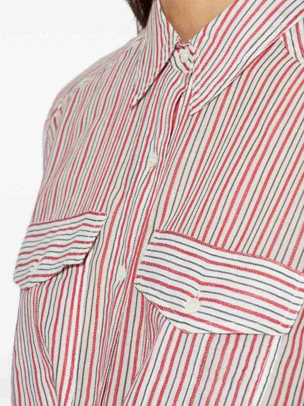 Isabel Marant Etoile: shirts online - Striped Multicolour Shirt With Bow