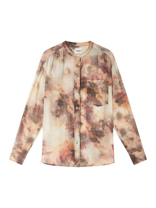 Isabel Marant Etoile: shirts - Neutral Shirt With Button Fastening