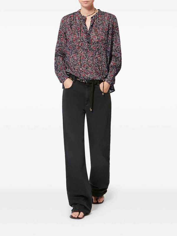 The Best Shops Isabel Marant Etoile: shirts - Crimson Floral Print Shirt