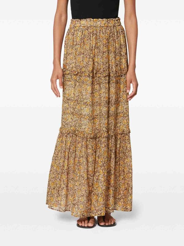 Isabel Marant Etoile: Jupes longues online - Jupe Longue - Marron Clair