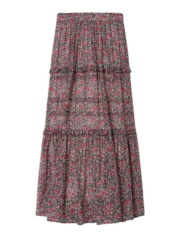 Isabel Marant Etoile: Faldas largas - Falda Larga - Color Carne Y Neutral