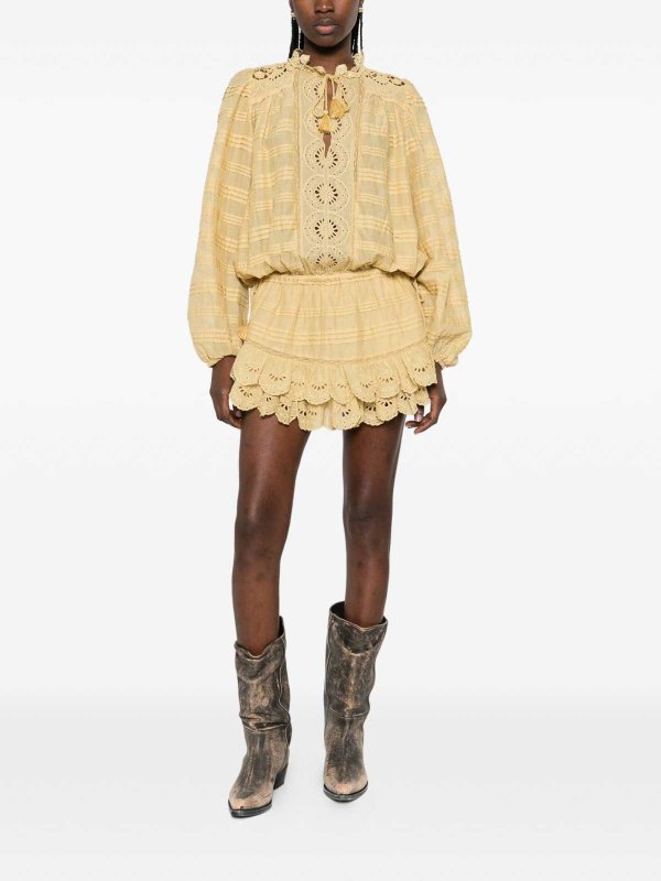 Isabel Marant Etoile: Robes courtes online - Robe Courte - Jaune