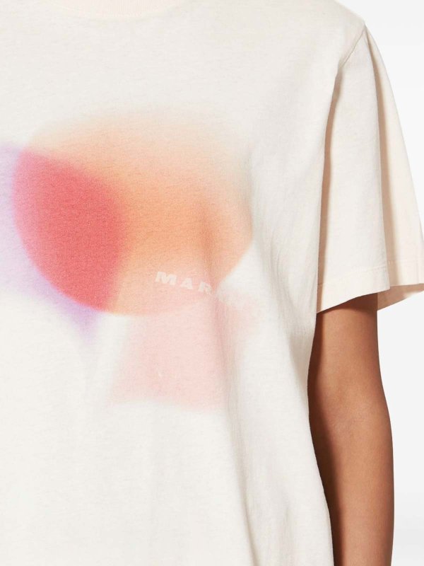 Isabel Marant Etoile: t-shirts online - T-Shirt With Abstract Graphic Print