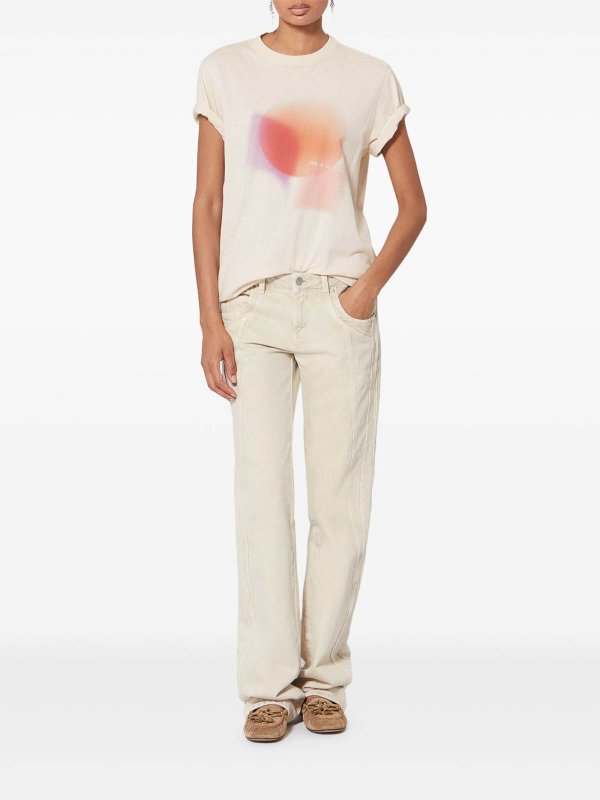 T-Shirt With Abstract Graphic Print shop online: Isabel Marant Etoile