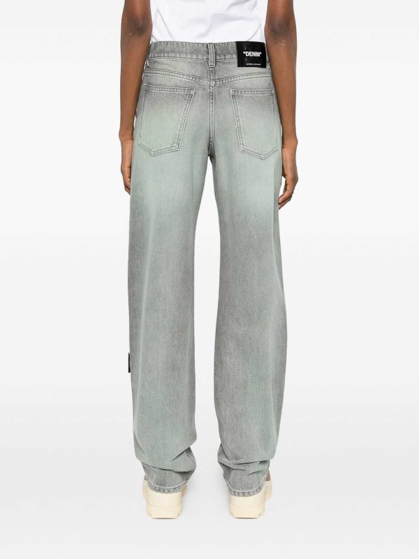 OFF-WHITE buy online Jeans in cotone grigio lavato