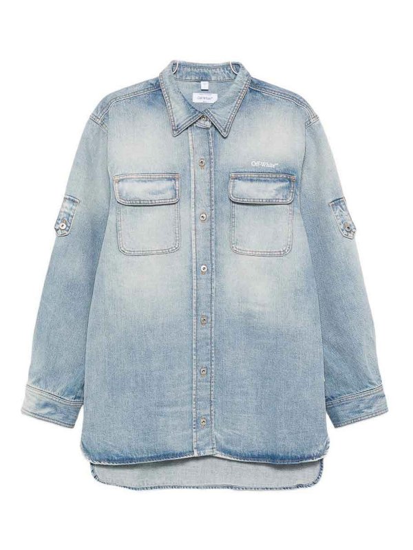 OFF-WHITE: Camisas - Camisa - Azul