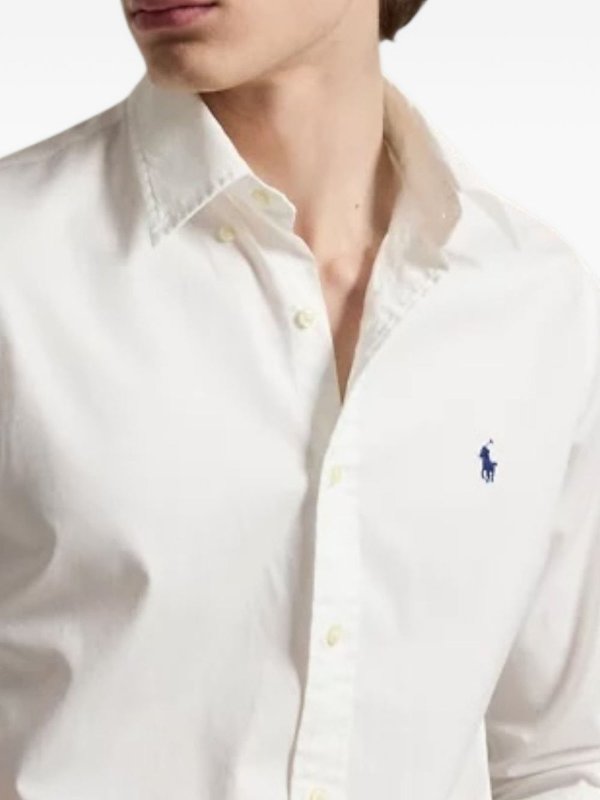 White Shirt With Polo Pony Logo Replica 
online: POLO RALPH LAUREN