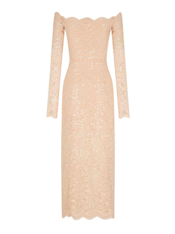 RABANNE: ニーレングスドレス online - 膝丈ドレス - ヌードカラー