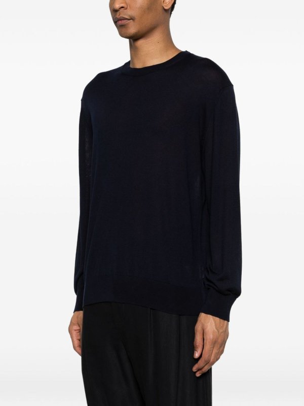 クルーネック - ブルー shop online: SEVEN GAUGE