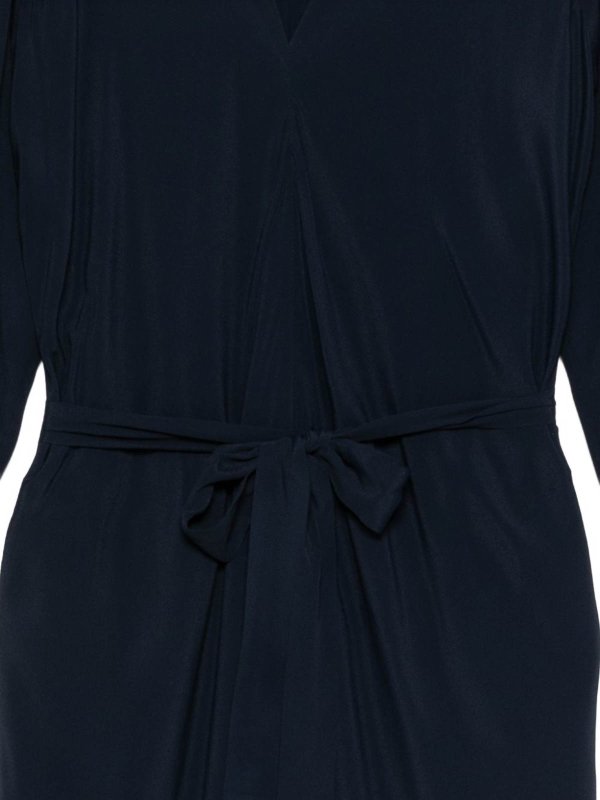 The Best Shops SEVENTY: knee length dresses - Navy Blue Midi Dress