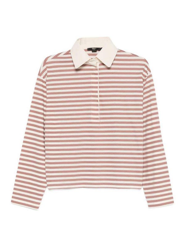 SEVENTY: polo - Polo in cotone a righe
