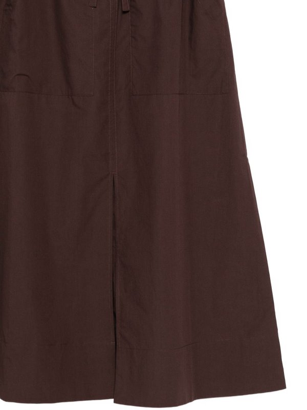 SOEUR: Long skirts online - Agadir Long Skirt In Brown Cotton